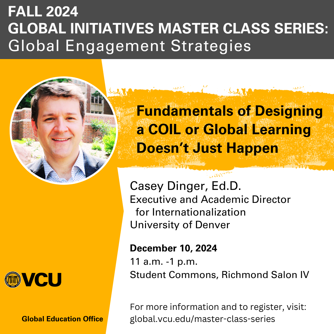 Fall Global Initiatives Master Class Series